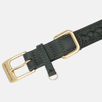 william-walker-leder-hundehalsband-prestige-forest-dunkelgr-n-geflochten image 4