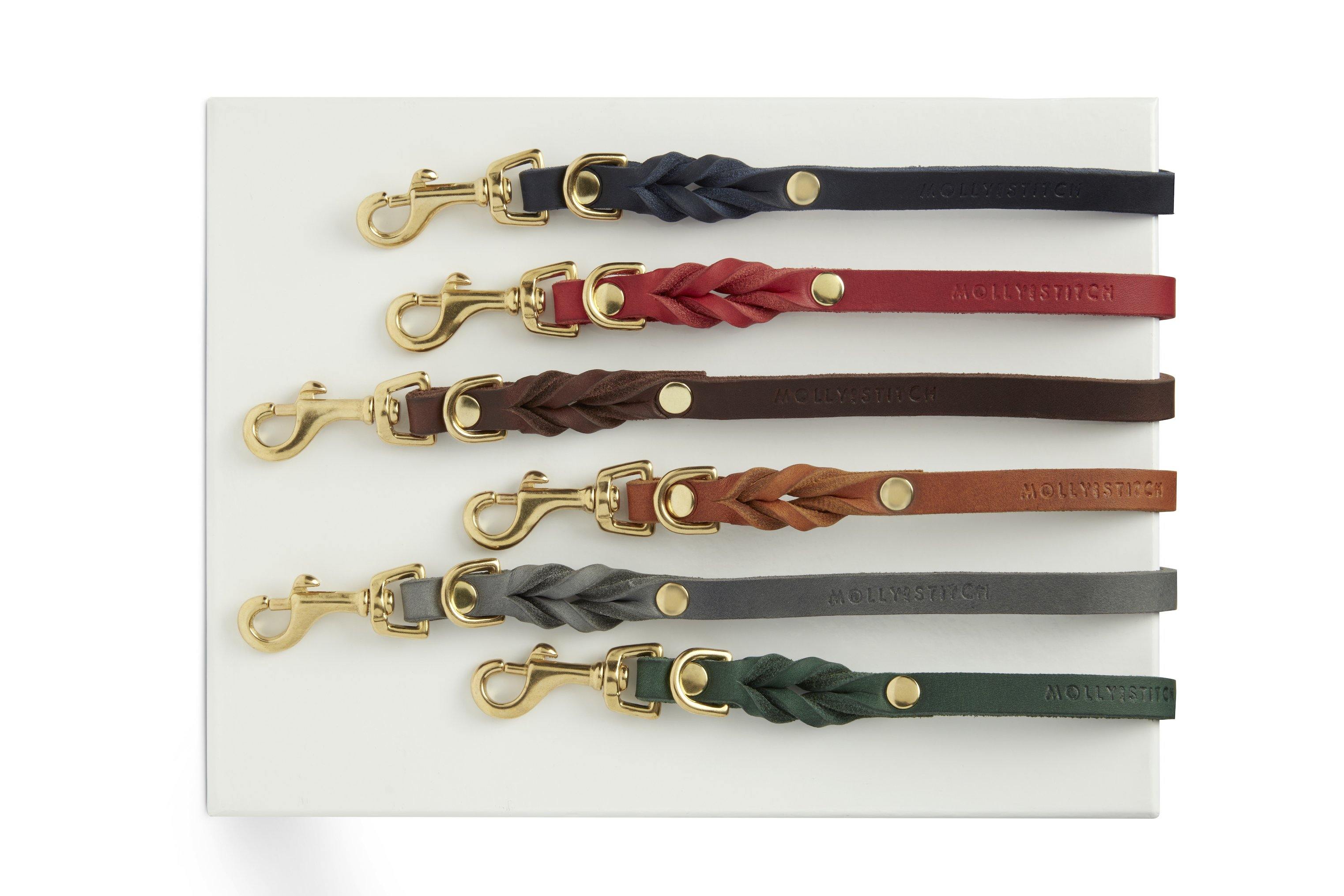 molly-and-stitch-butter-leather-3x-verstellbare-hundeleine-200-cm-forest-green image 8