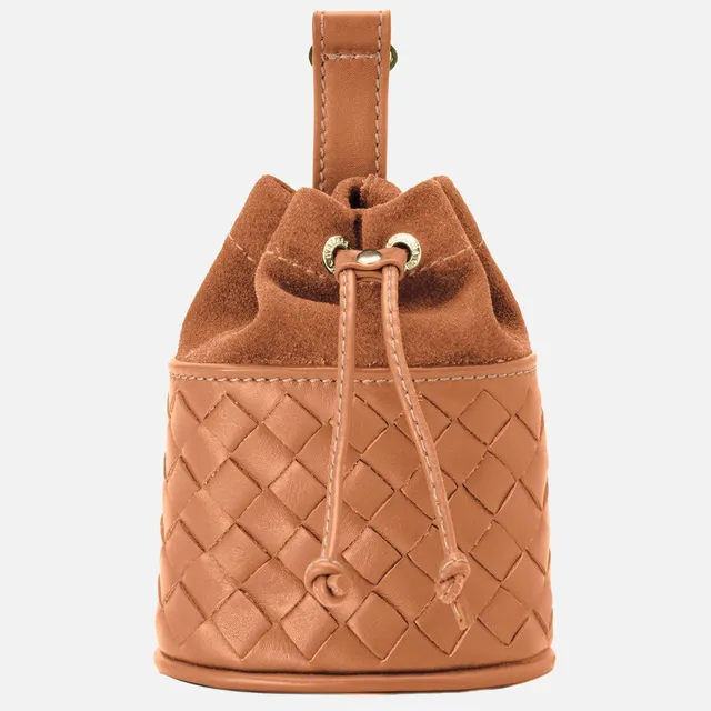 william-walker-treat-pouch-prestige-caramel-brown-nappa-flecht-treat-bag image 1