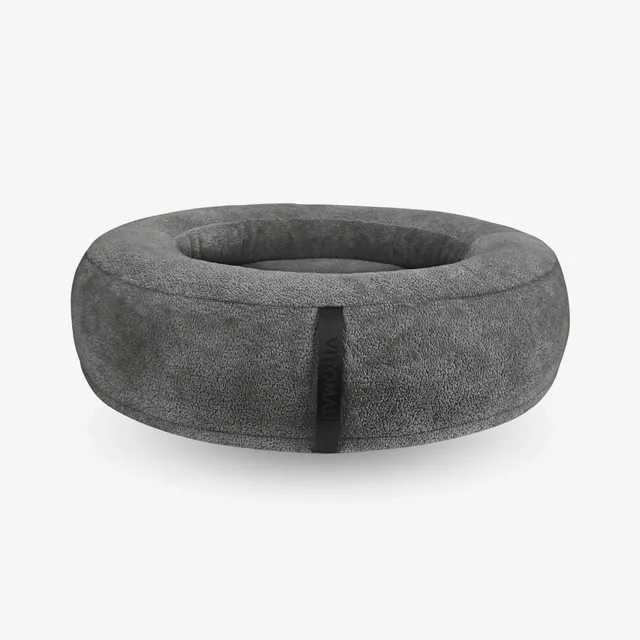 vitomalia-orthopawdic-donut-hundebett-repet-teddy-grau image 1