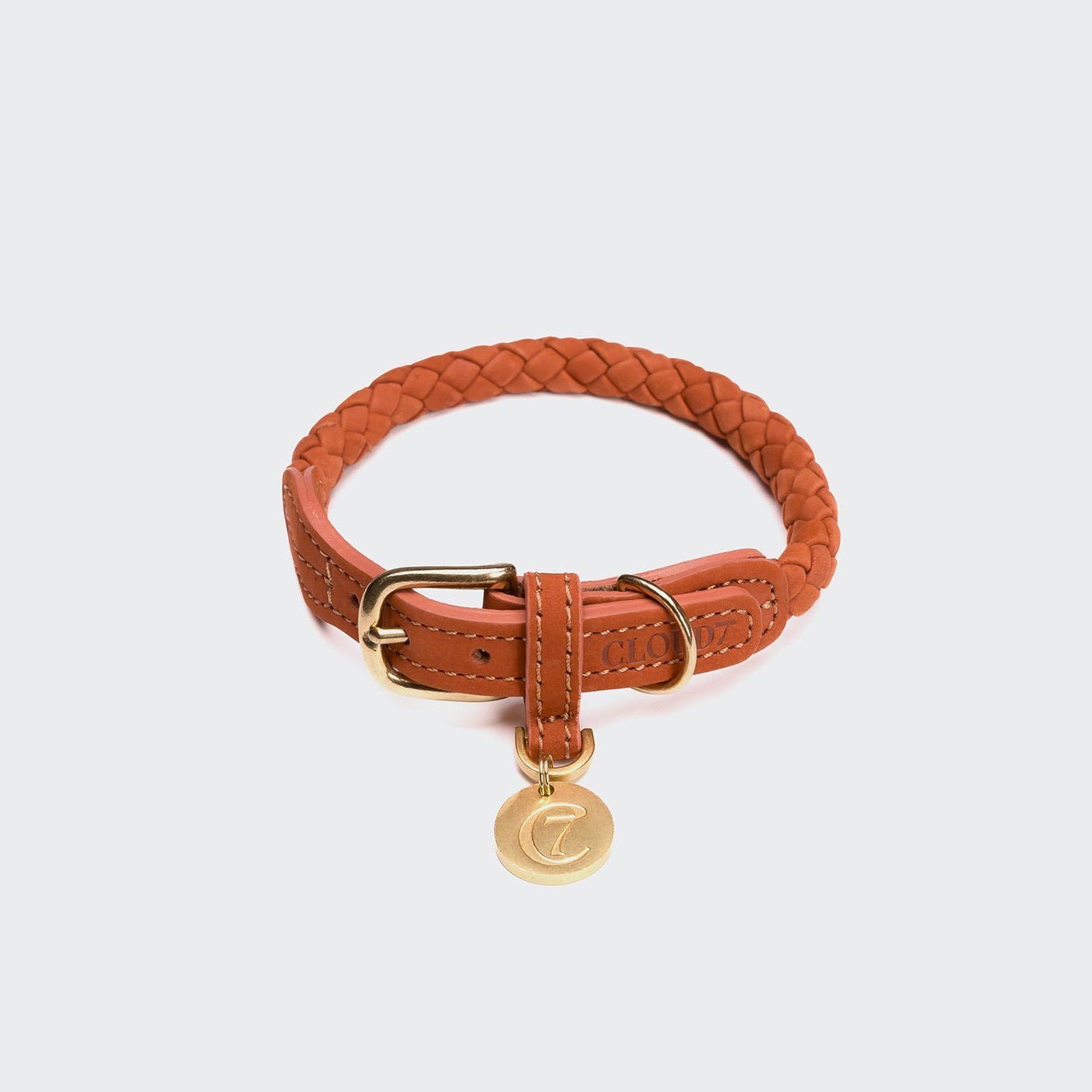 cloud7-ravello-hundehalsband-rust-aus-nubukleder image 2