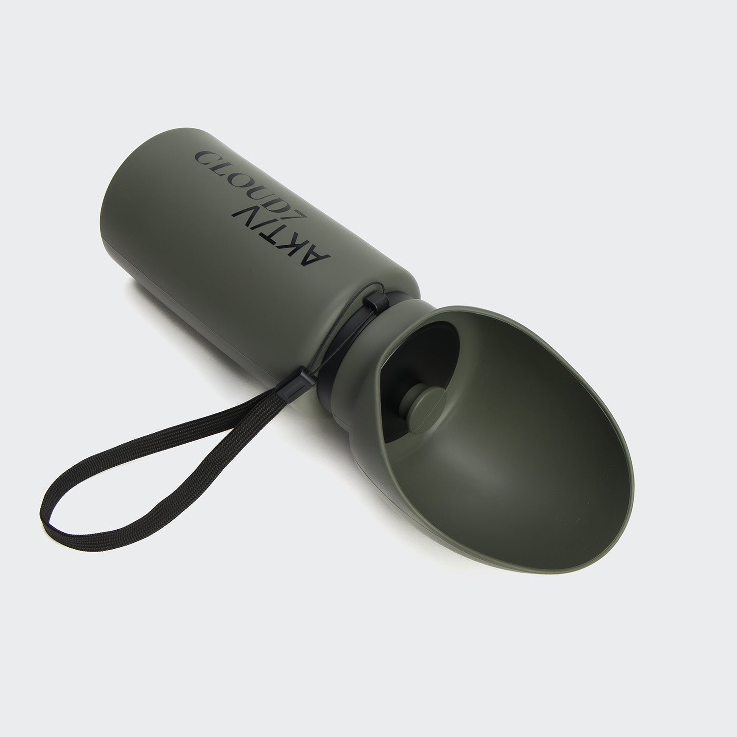 cloud7-trinkflasche-aktiv-dark-olive-faltbare-hundetrinkflasche image 1