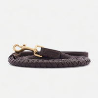 william-walker-twisted-leder-hundeleine-earth-braun image 2