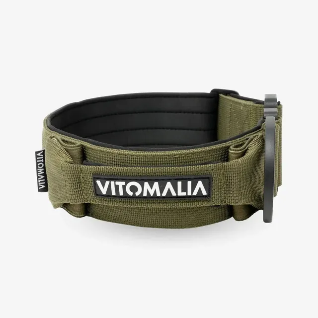 vitomalia-extreme-edition-hundehalsband-mit-schnalle-magnet-handgriff-khaki image 1