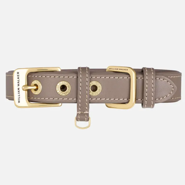 william-walker-luxe-glattleder-hundehalsband-pebble-taupe image 1