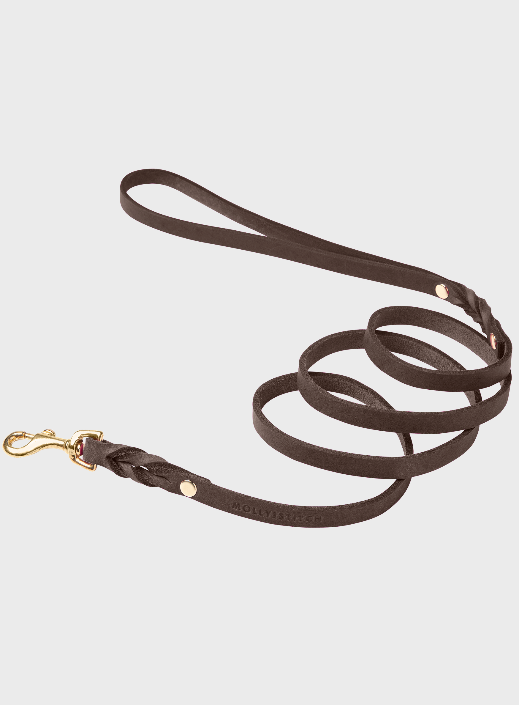 molly-and-stitch-butter-leather-city-hundeleine-classic-brown-140-cm image 2