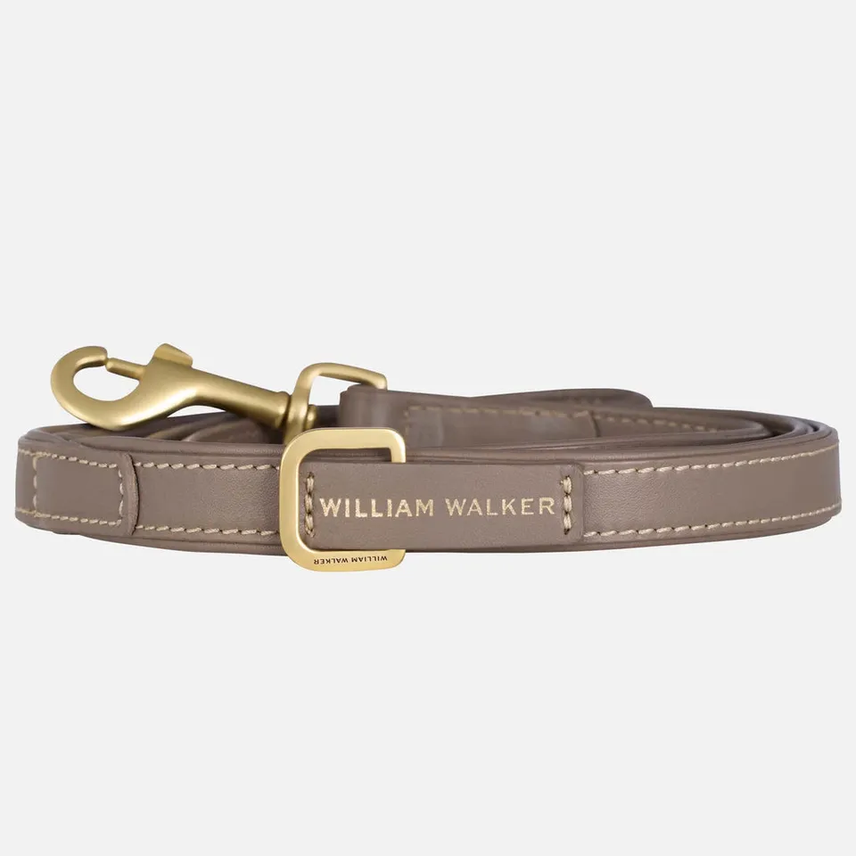 william-walker-luxe-glattleder-hundeleine-pebble-taupe image 1
