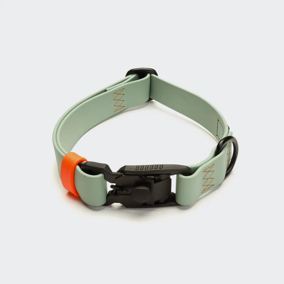 cloud7-ipanema-hundehalsband-biothane-mint-neon-orange image 1