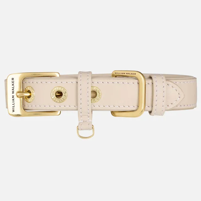 william-walker-glattleder-hundehalsband-almond-beige image 1