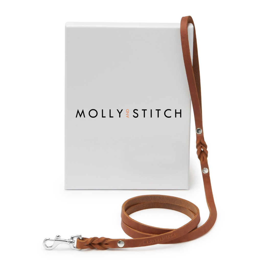 molly-and-stitch-butter-leather-city-hundeleine-sahara-cognac-140-cm image 3