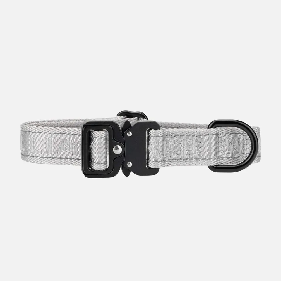 william-walker-jacquard-nylon-hundehalsband-lunar-reflektierend-grau image 1