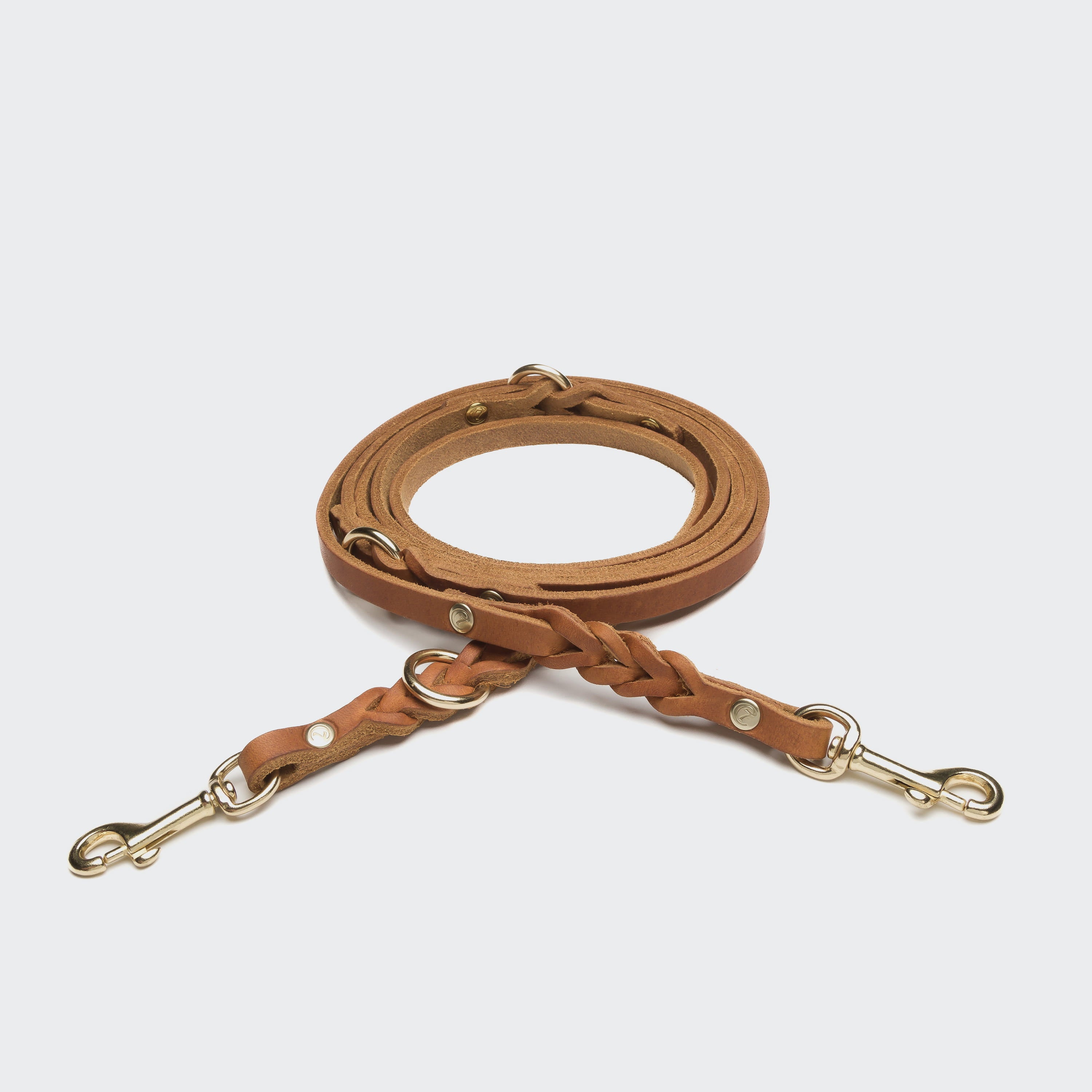 cloud7-hundeleine-riverside-park-camel-gold-2-25-m-fettleder image 2