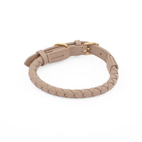william-walker-leder-hundehalsband-twisted-sand-beige-rindsleder-geflochten image 4