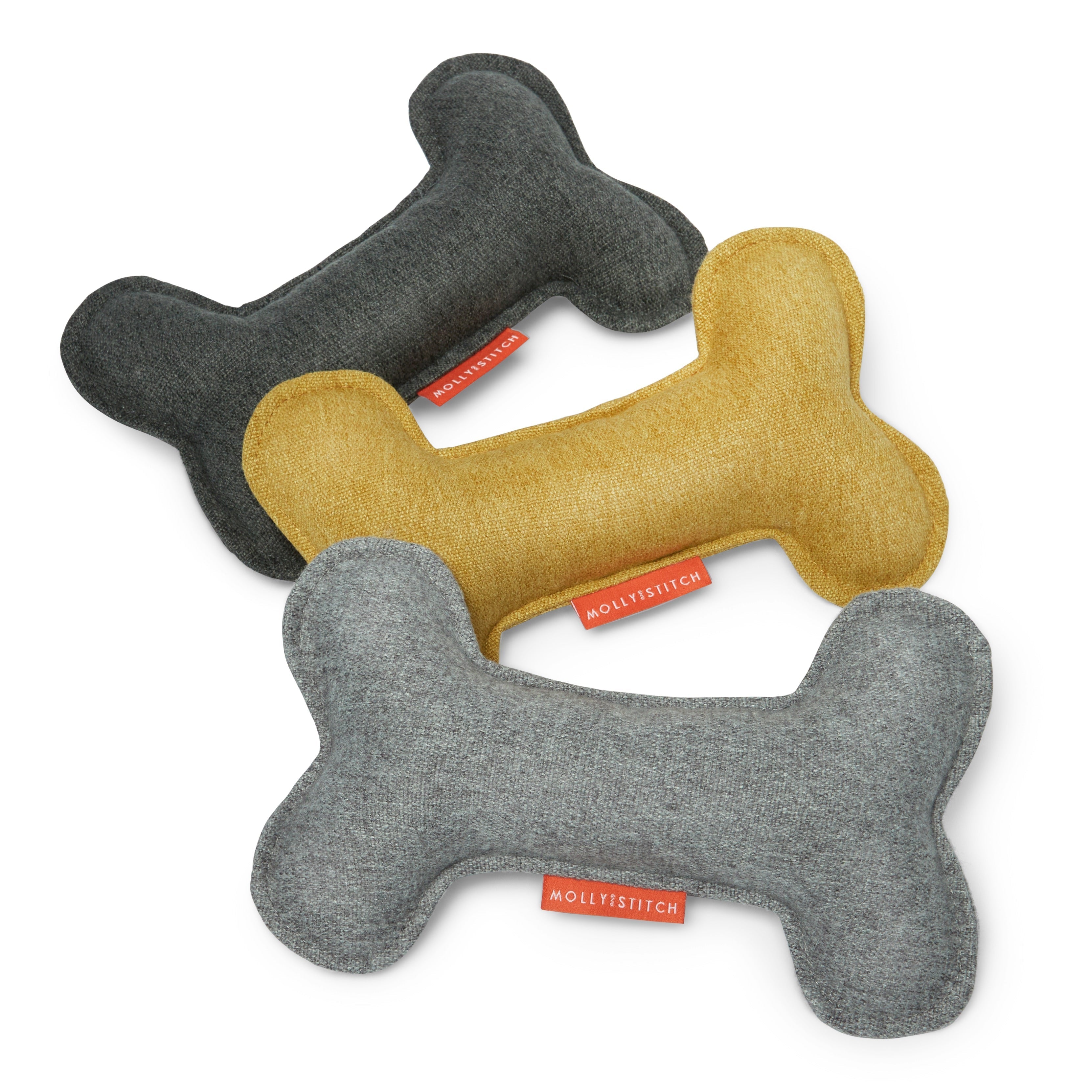 molly-and-stitch-alpine-knochen-spielzeug-mustard image 2