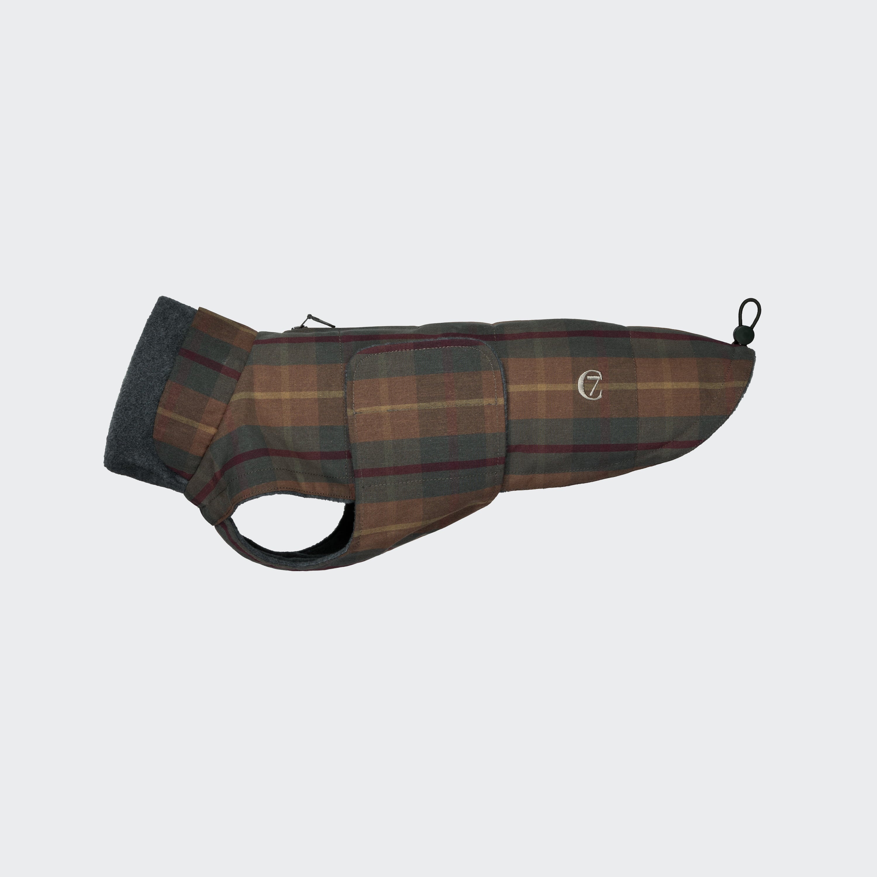 cloud7-hundemantel-dackel-brooklyn-waxed-tartan image 2
