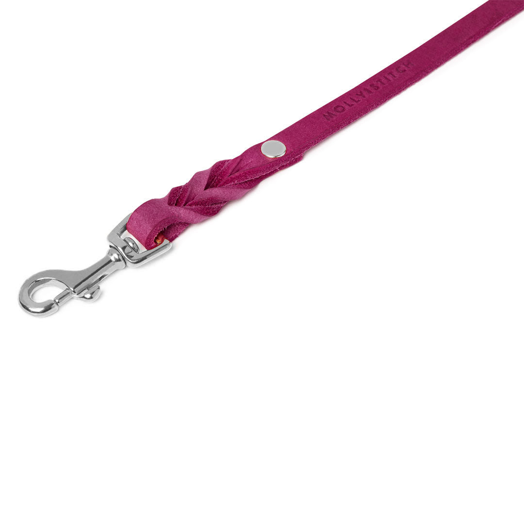molly-and-stitch-city-hundeleine-aus-butterleder-flamingo image 6