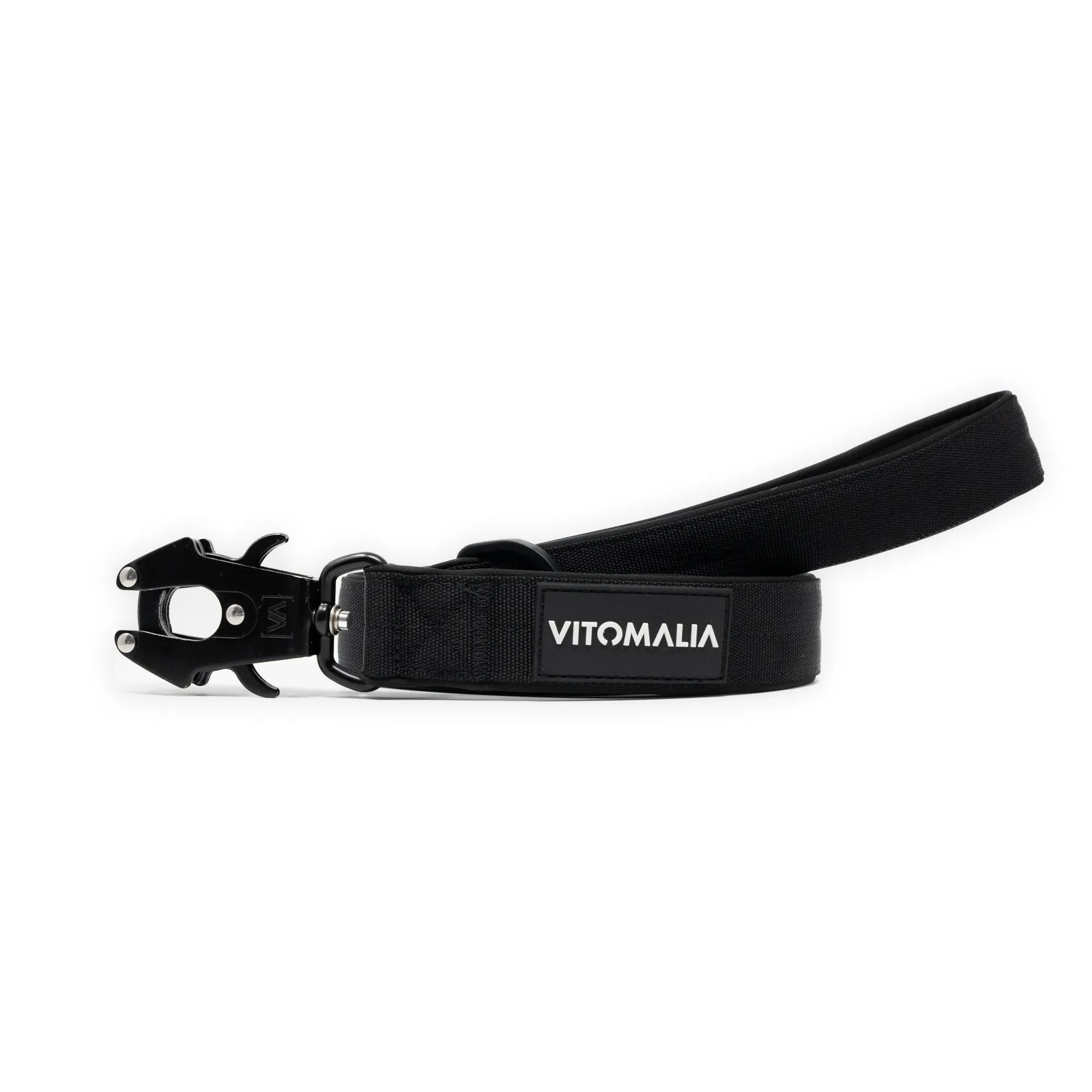 vitomalia-extreme-edition-taktische-f-hrleine-schwarz-mit-froschkarabiner-hartal image 1