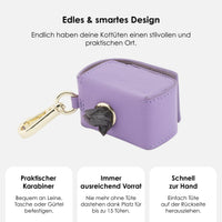 william-walker-kotbeutelspender-lavender-leder-etui-lila image 3