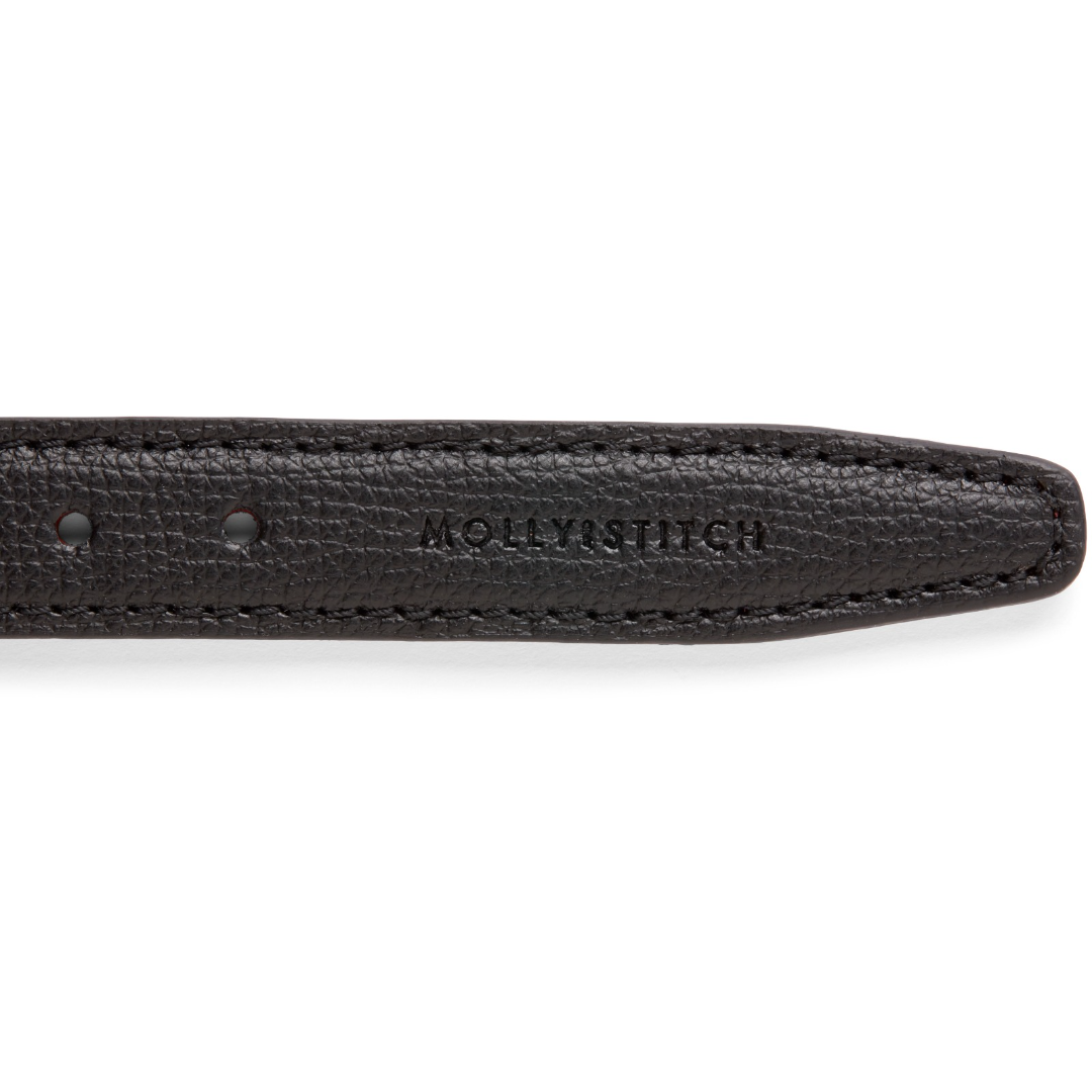 molly-and-stitch-tuscan-leder-hundehalsband-black image 3