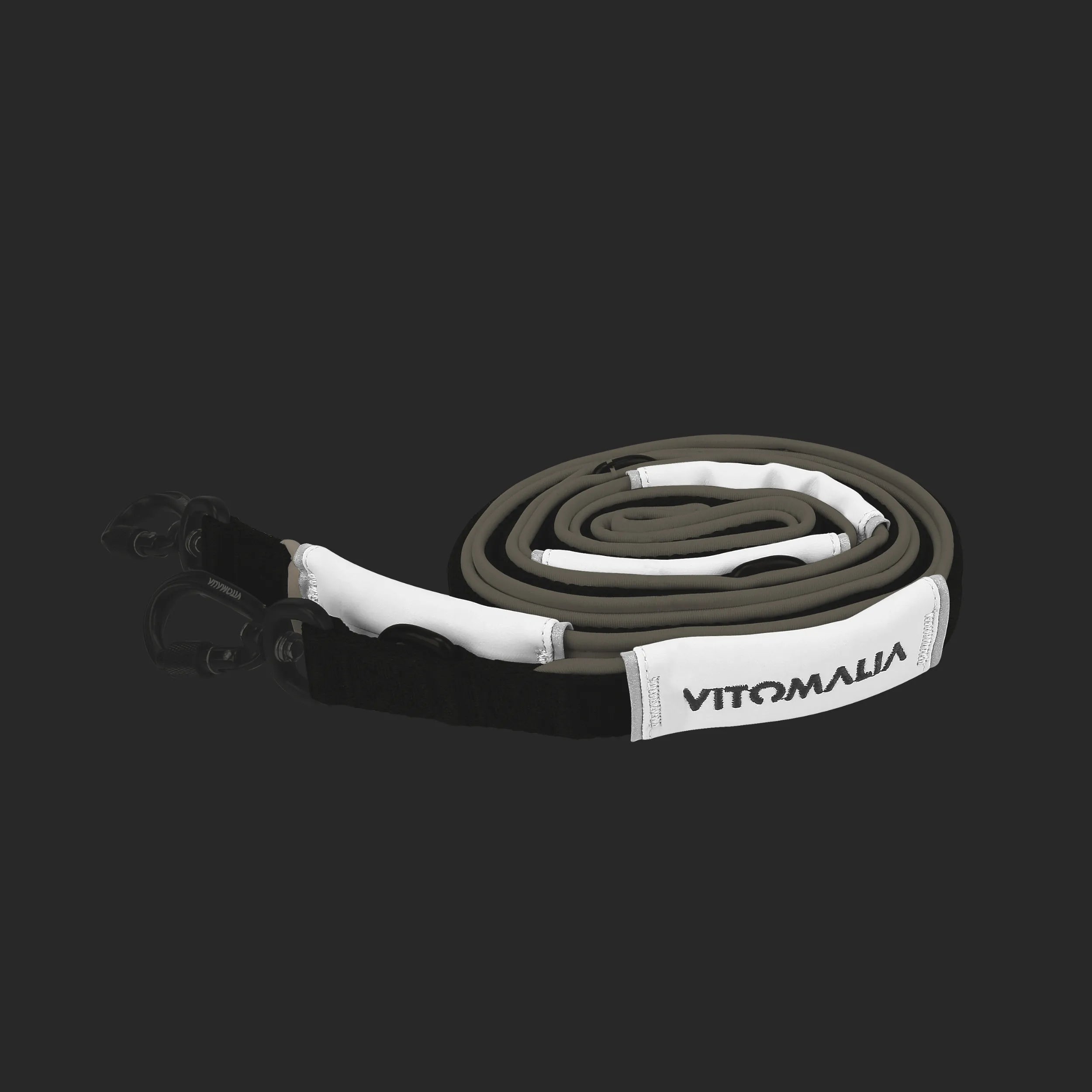 vitomalia-outdoor-edition-reflektierende-hundeleine-2-2-m-3-fach-verstellbar-kha image 2