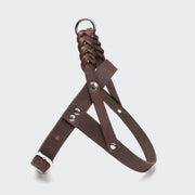 cloud7-central-park-hundegeschirr-saddle-brown-silver-fettleder image 4