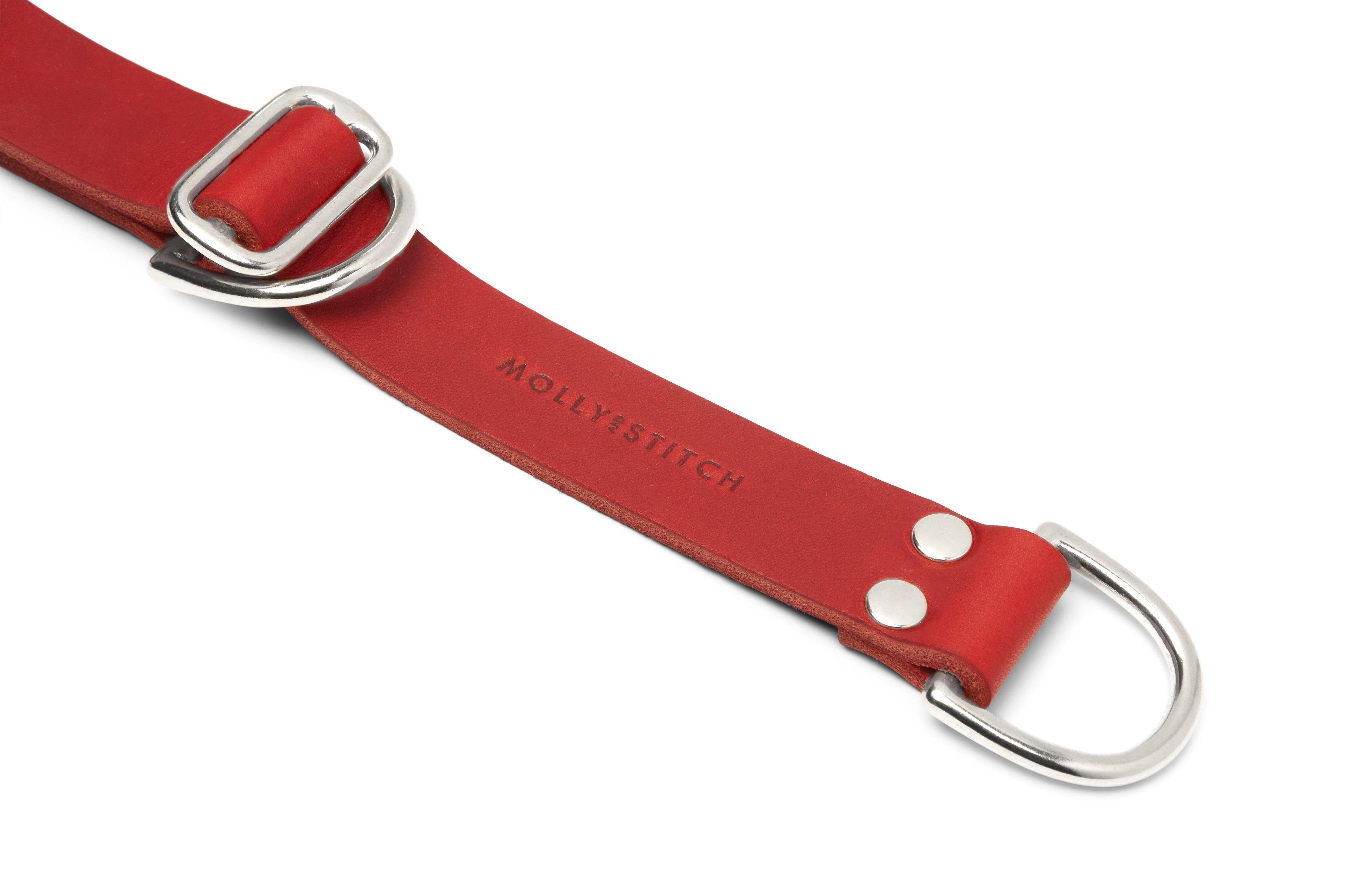 molly-and-stitch-retriever-halsband-aus-butterleder-chili-rot image 4