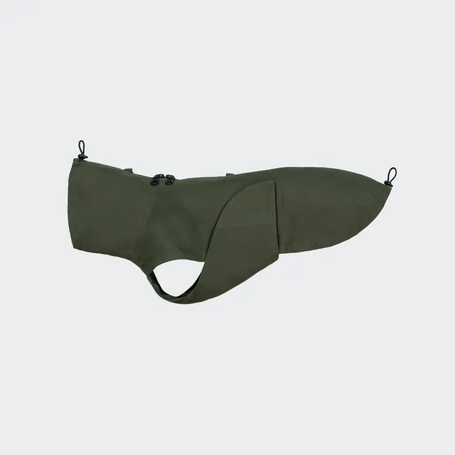 cloud7-dublin-2-0-hunderegenmantel-dackel-dark-olive-wasserdicht-mit-verl-ngerte image 1