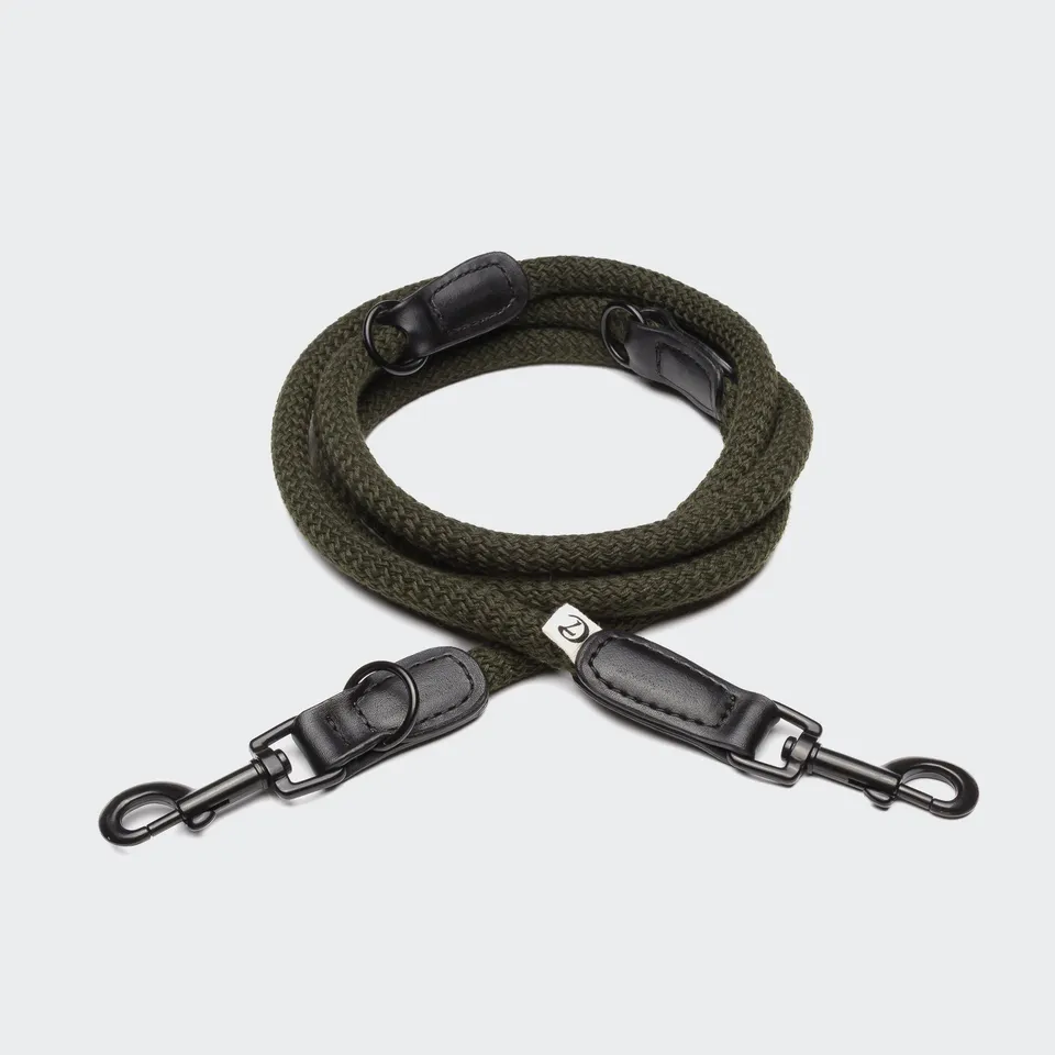 cloud7-hundeleine-mauerpark-olive-2-20m-vegane-seilleine-verstellbar image 1