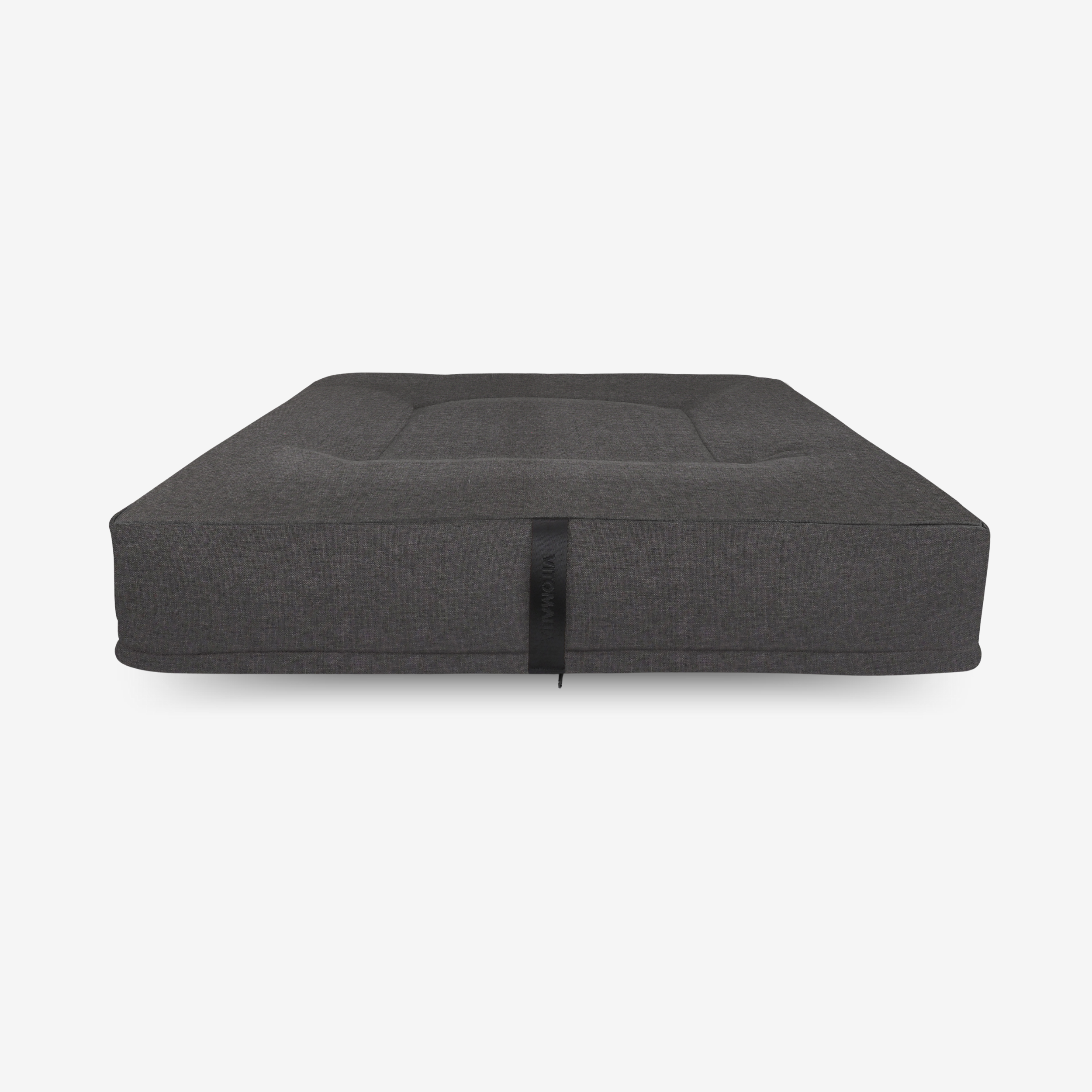 vitomalia-orthopawdic-ergonomisches-hundekissen-quadratisch-repet-linen-anthrazi image 1
