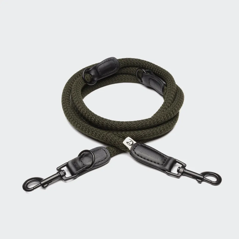 cloud7-mauerpark-hundeleine-olive-vegane-kaktusleder-leine-2-2-m-l-ngenverstellb image 1