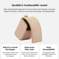 william-walker-kotbeutelspender-sand-echtleder-etui-beige image 3