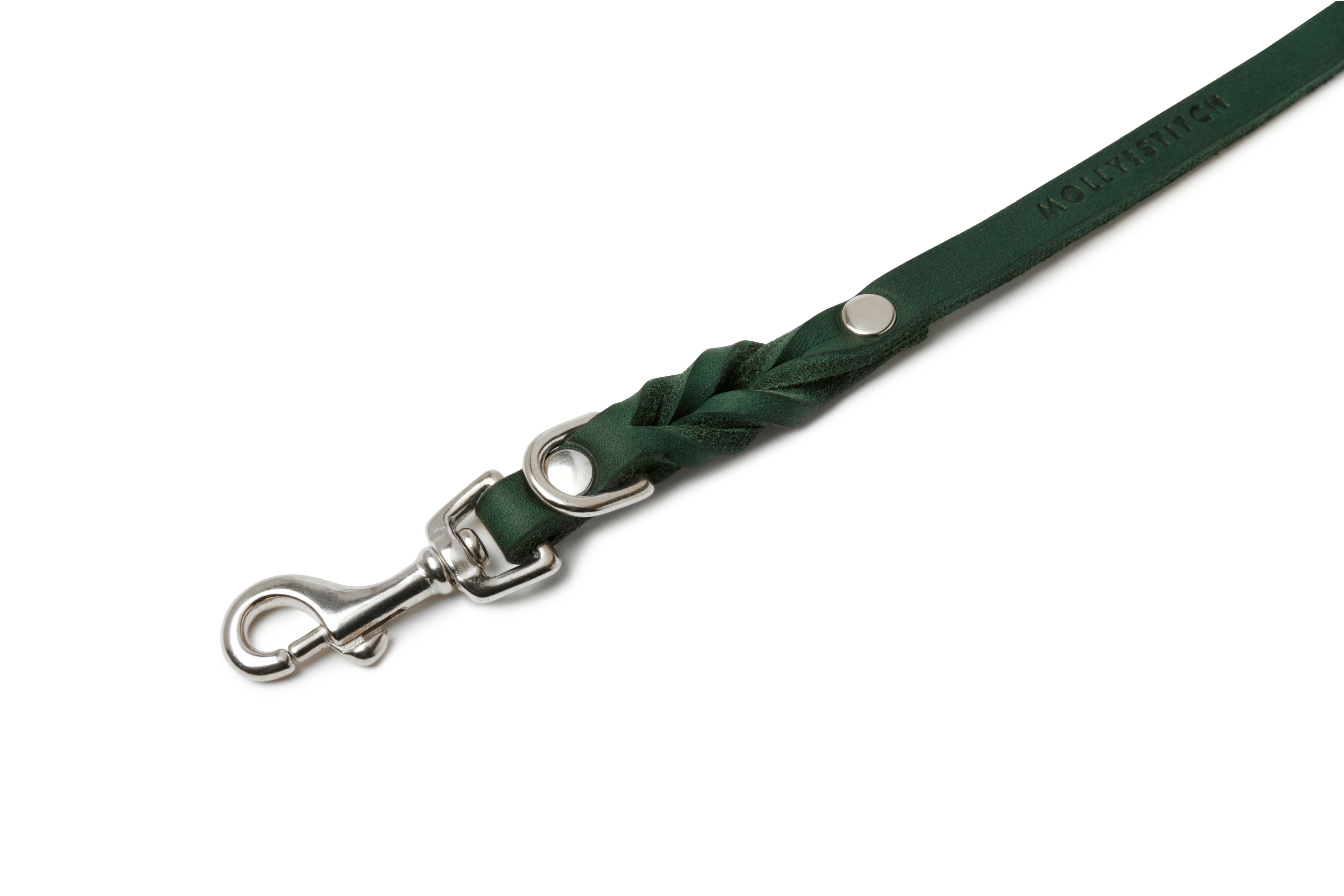 molly-and-stitch-butter-leather-3x-verstellbare-hundeleine-200-cm-forest-green image 5