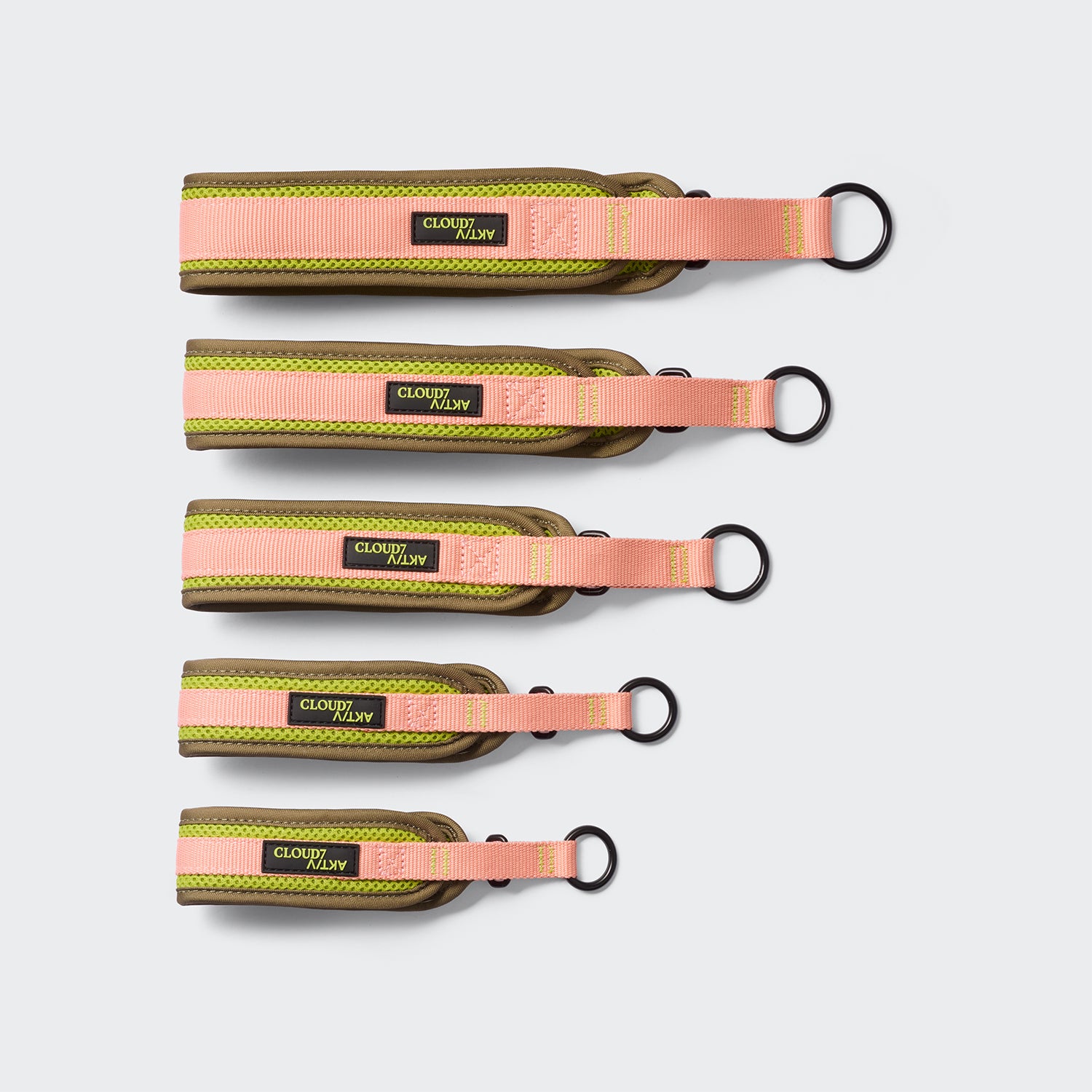 cloud7-c-1-zugstopp-halsband-aktiv-air-mesh-neon-green-peach image 4