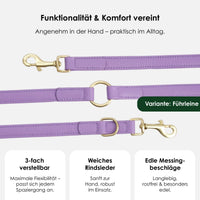 william-walker-leder-hundeleine-lavender-lila image 2