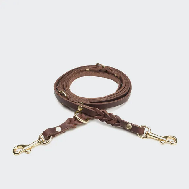 cloud7-riverside-park-hundeleine-saddle-brown-gold-2-25-m-verstellbar image 1
