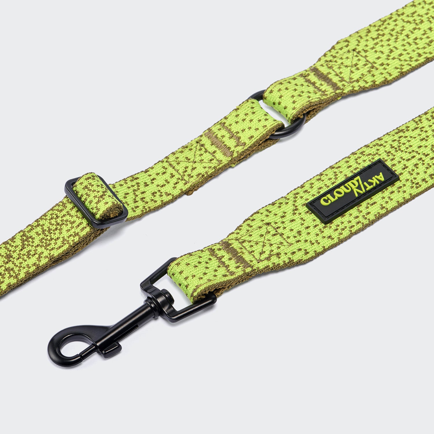 cloud7-aktiv-knit-l-3-freihandleine-khaki-neon-green image 3