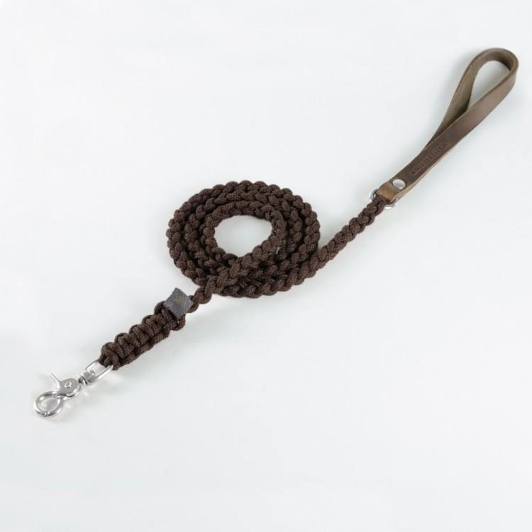 molly-and-stitch-touch-of-leather-hundeleine-chocolate image 4