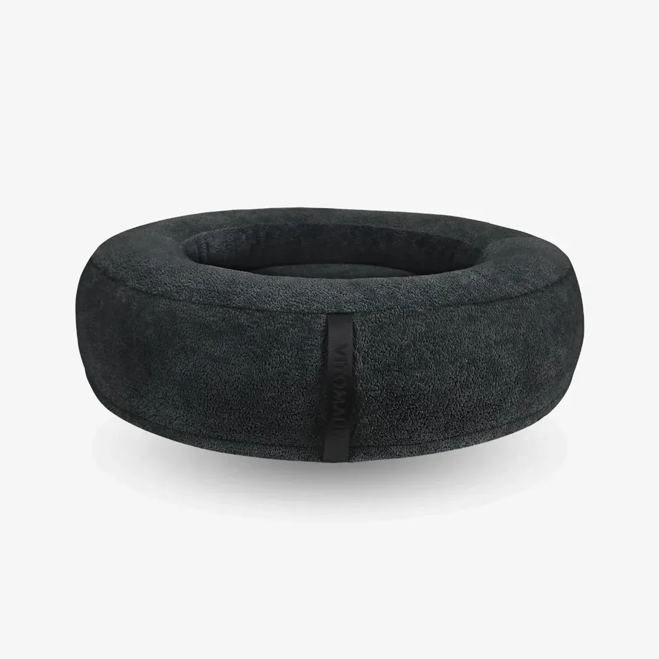 vitomalia-orthopawdic-donut-hundebett-repet-teddy-anthrazit image 1