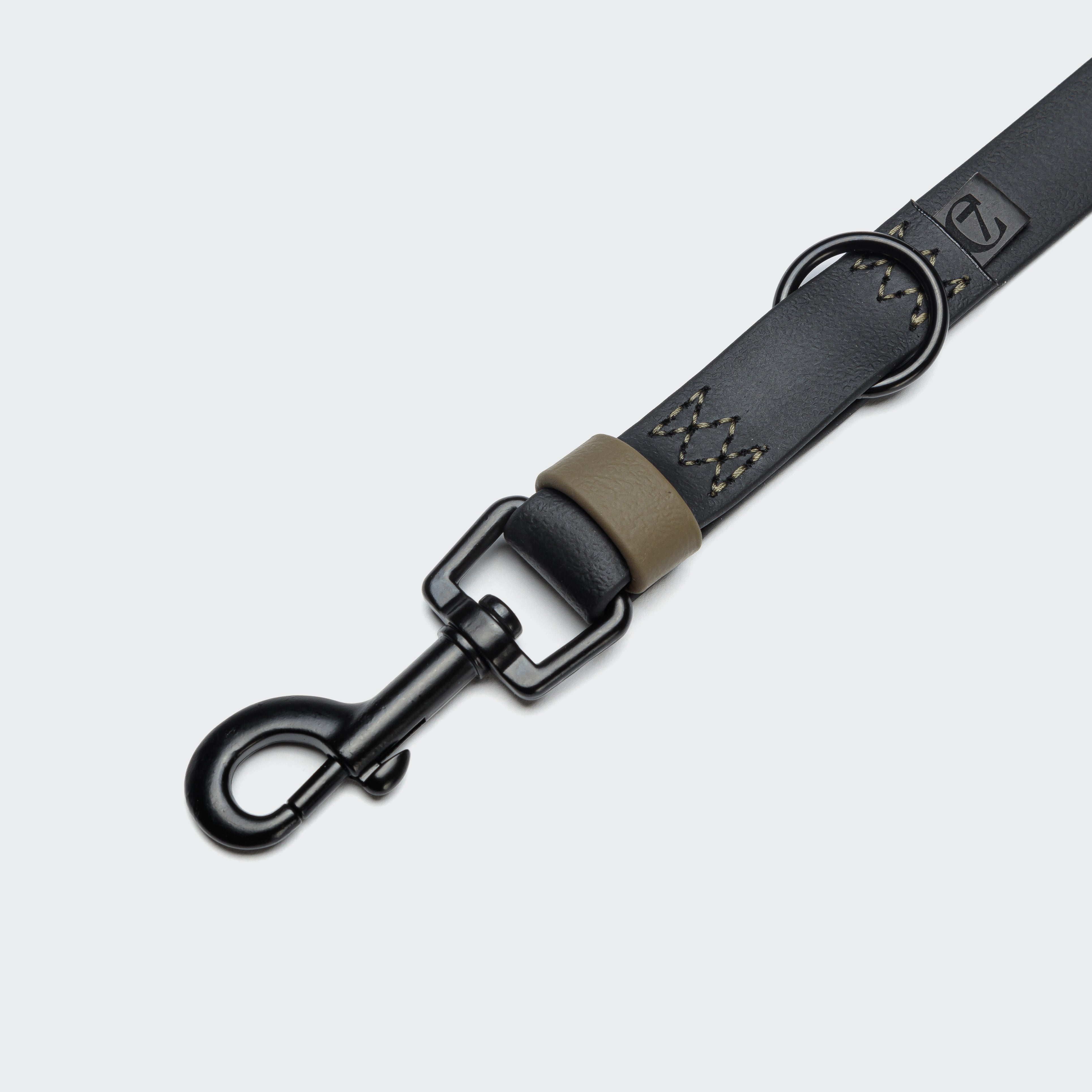 cloud7-ipanema-verstellbare-hundeleine-biothane-black-olive-2-50-m-2 image 3