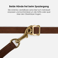 william-walker-heritage-nubukleder-hundeleine-2-5-m-handsfree-verstellbar image 3