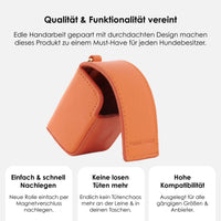 william-walker-kotbeutelspender-amber-leder-etui-orange image 3