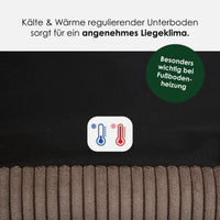 william-walker-orthop-disches-hundebett-cord-stone-rechteckiges-bett-warmgrau image 6