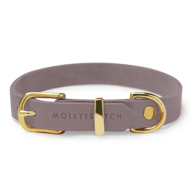 molly-and-stitch-butter-leather-hundehalsband-taupe image 1