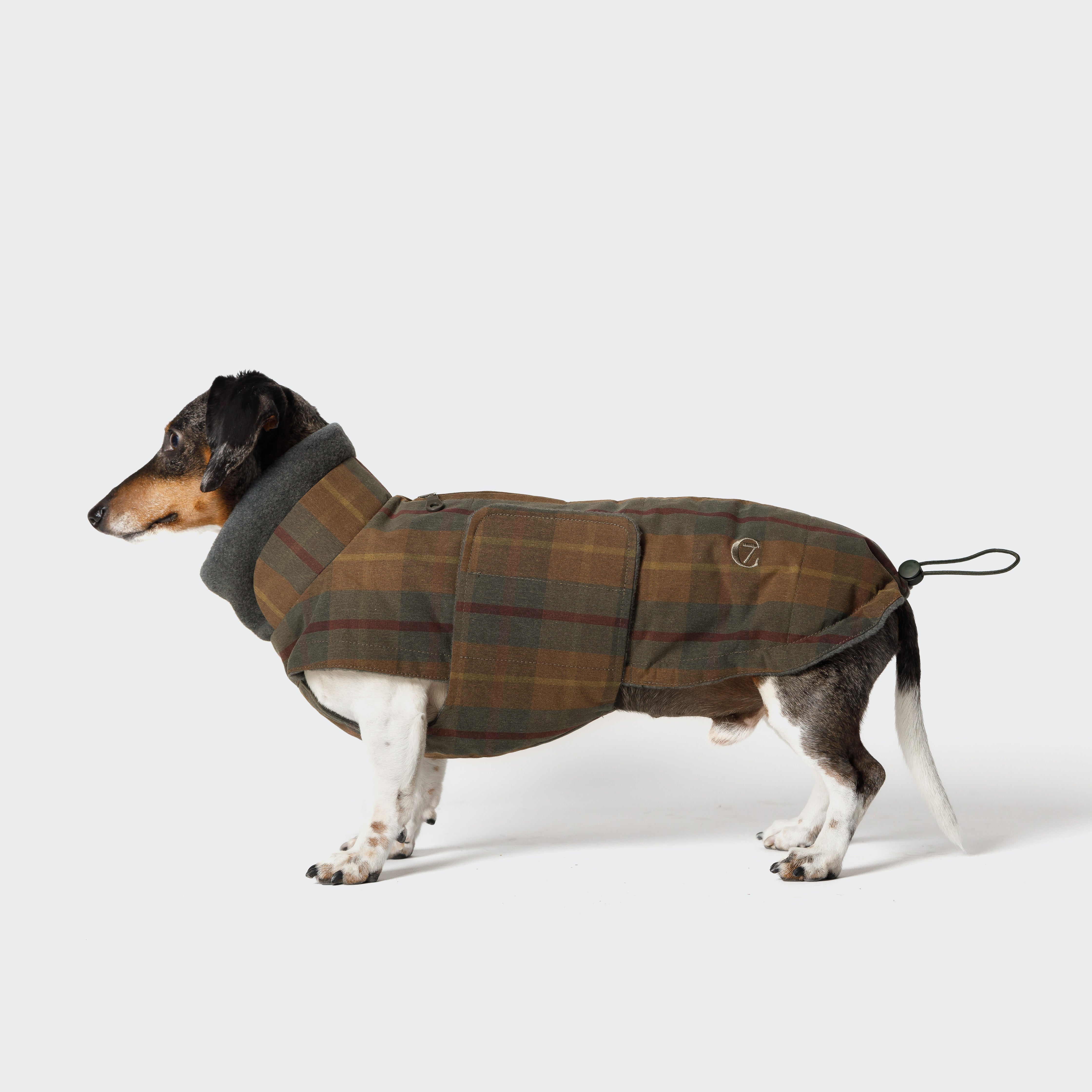 cloud7-hundemantel-dackel-brooklyn-waxed-tartan image 8