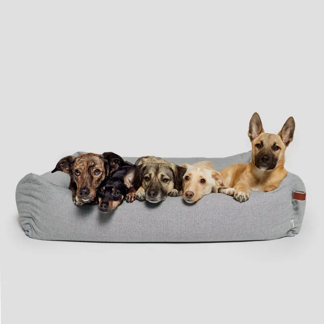cloud7-sleepy-deluxe-hundebett-tweed-grey image 1