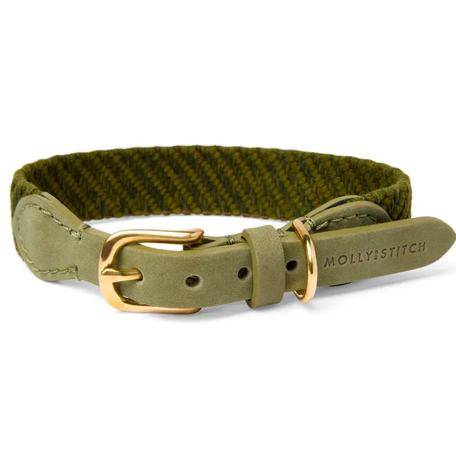 molly-and-stitch-serrana-hundehalsband-moss image 1