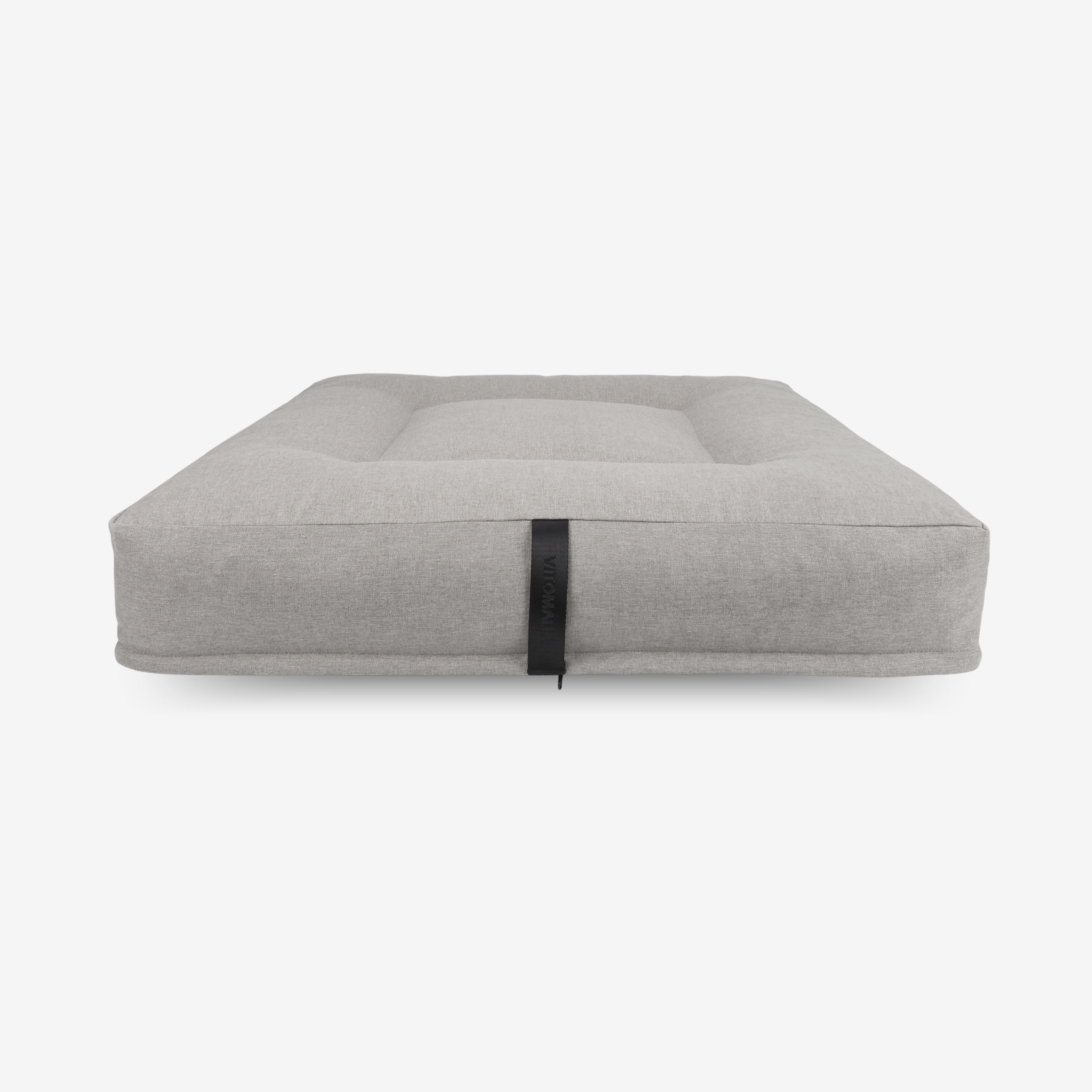 vitomalia-orthopawdic-ergonomisches-hundekissen-quadratisch-repet-linen-hellgrau image 1