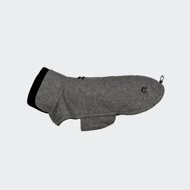 cloud7-brooklyn-tweed-black-hundemantel-wintermantel-in-12-gr-en-mit-2-wege-rei- image 1
