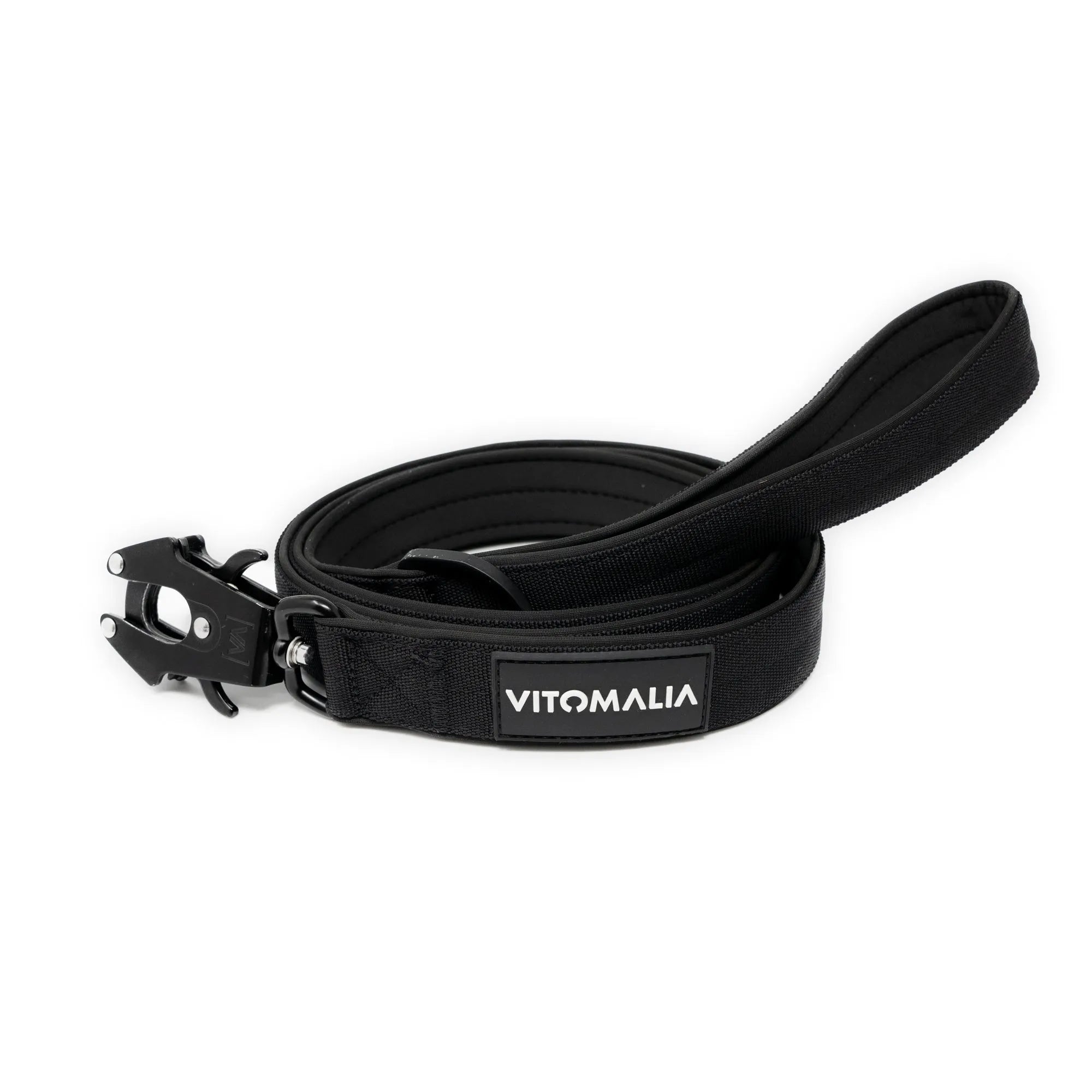 vitomalia-extreme-edition-taktische-f-hrleine-schwarz-mit-froschkarabiner-hartal image 2