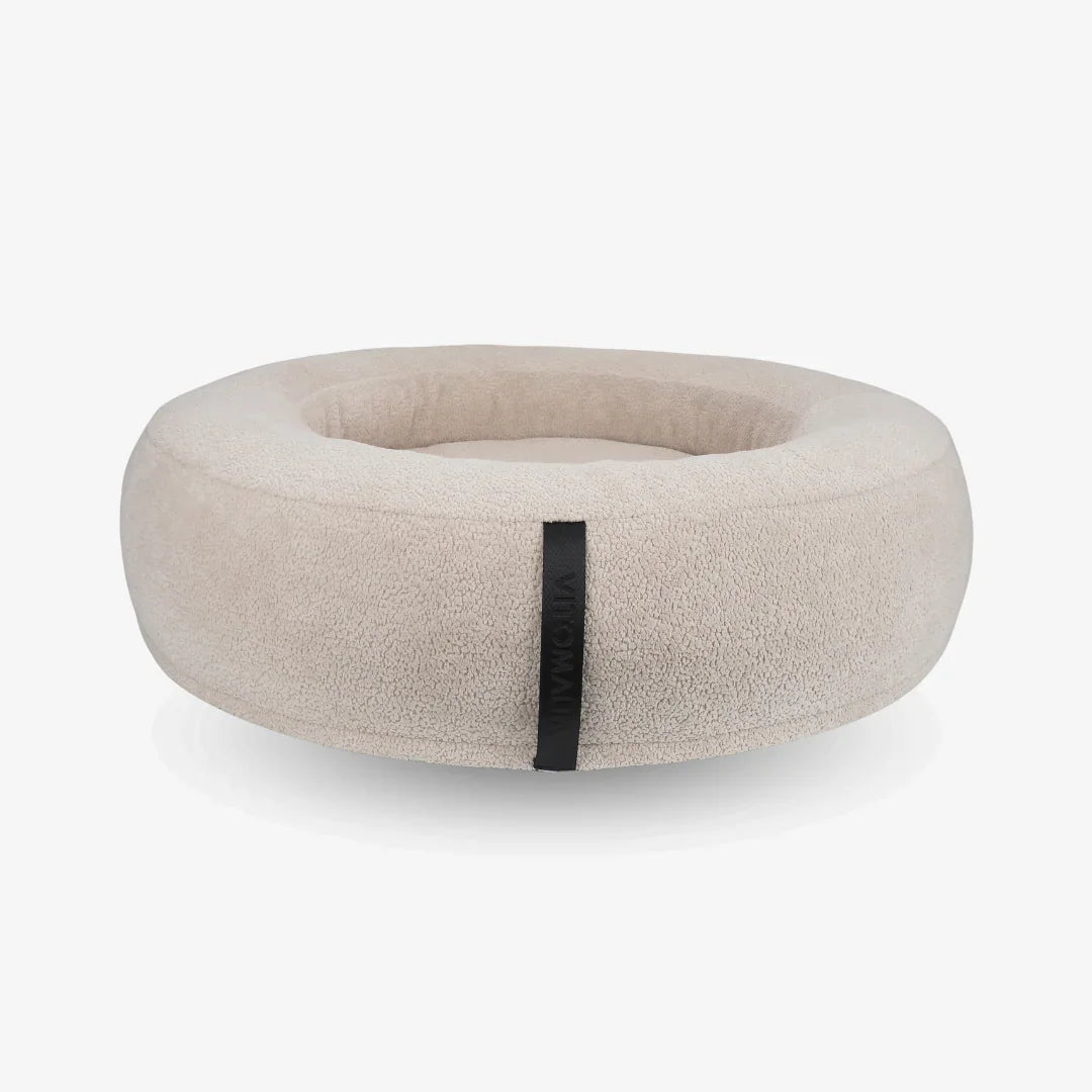 vitomalia-orthopawdic-orthop-disches-donut-hundebett-repet-teddy-beige image 1